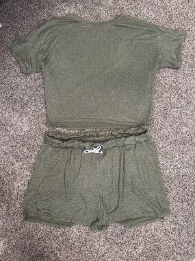Old Navy Olive Green Knit Lounge Shorts